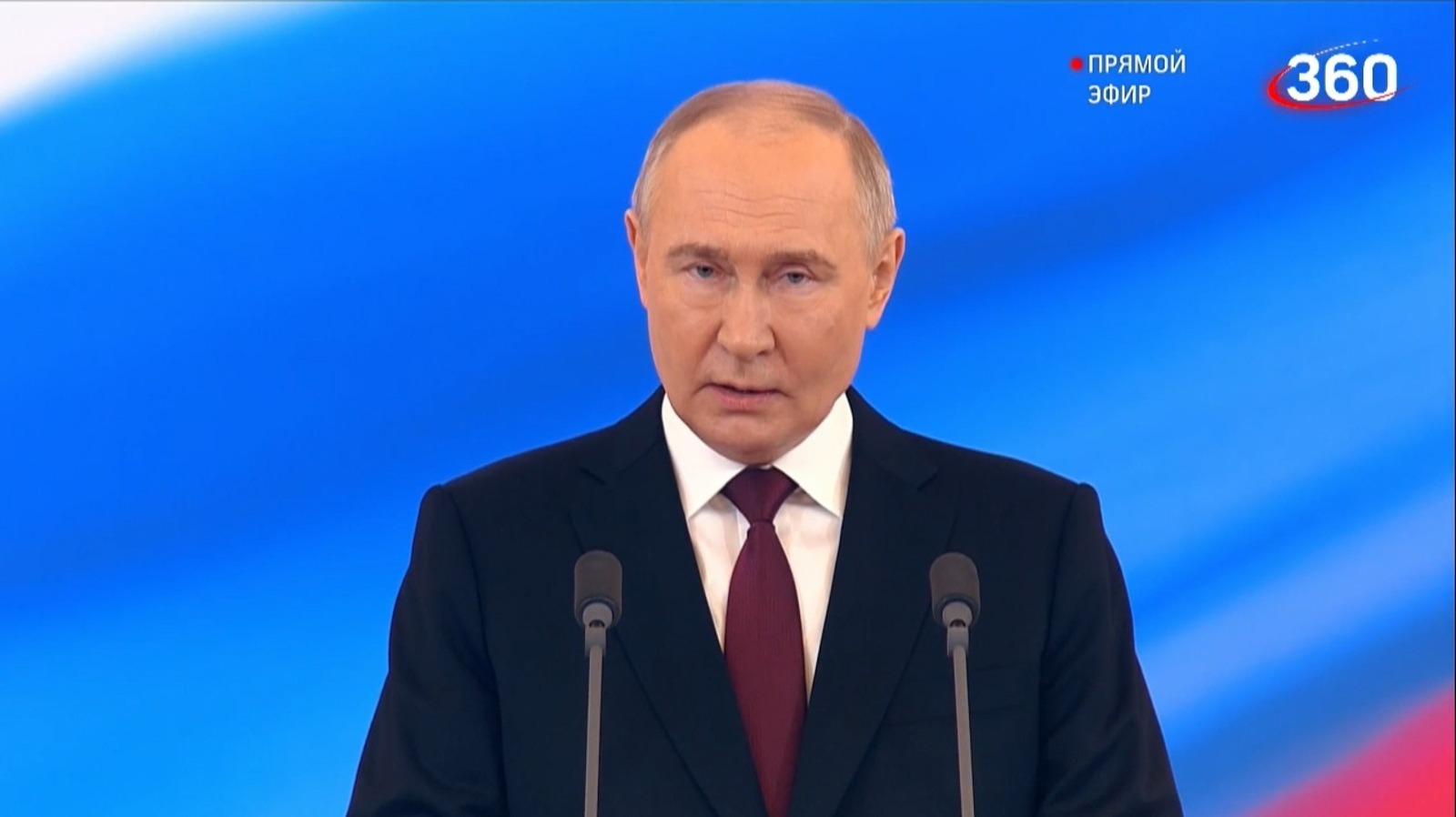Владимир Путин после вступления в должность президента обратился к россиянам